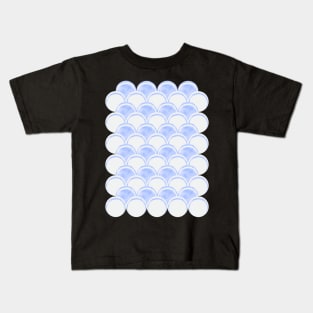 Pastel Blue Circle Pattern Kids T-Shirt